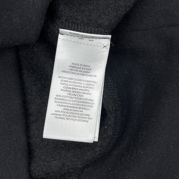 Polo Ralph Laure 67 Raised Felt Logo Black Pullover Sweatshirt Men's XS X-Small - Picture 4 of 7